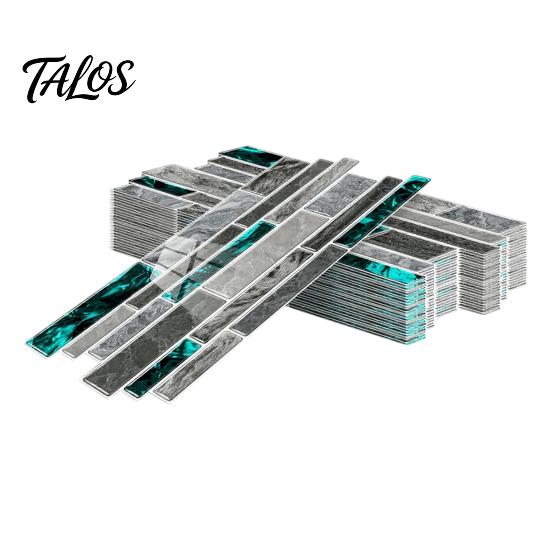 Waterproof Tile Stickers for Balcony Marble Look Wall Tiles, Self-Adhesive PVC Backsplash Tiles Kitchen Oil-proof Peel And Stick Bathroom Easy to Cut