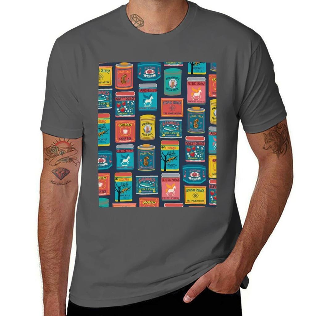 Vintage Canned Goods Fun Pattern By Cecca Designs Tshirt Abstract Pattern Print Top Tshirt