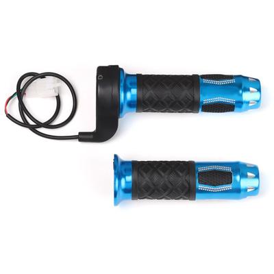 Long Cable Electric Bicycle Handlebar E-Bike Throttle Grip Scooter Handle Blue Twist Accelerator