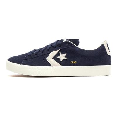 Cons PL Vulc Pro Kanvas Bağcıklı Kaymaz ve Aşınmaya Dayanıklı Düşük Bilekli Kaykay Ayakkabısı Unisex Mavi ve Beyaz