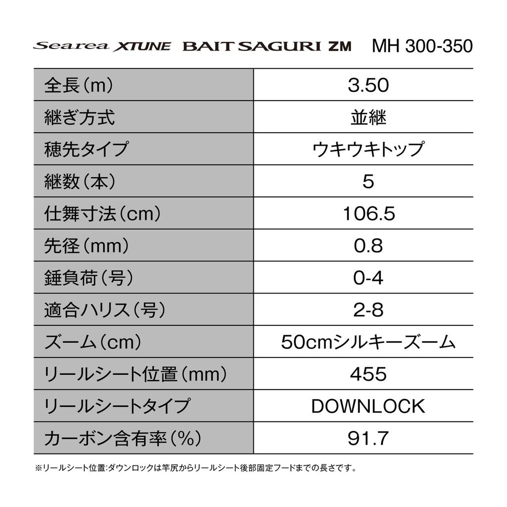 SHIMANO Sea Fishing Rod 25 Sea Lia Extune Bait Searching ZM MH 300-350