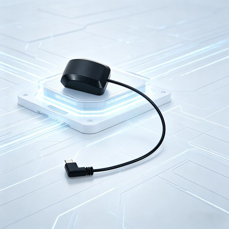 QUESCAN UBX M9 External USB Type-C GPS GNSS Antenna Receiver Android USB-C GPS Galileo GLONASS BeiDou QZSS Native USB NMEA RTCM