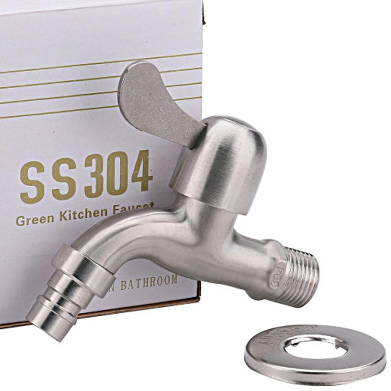 304 Stainless steel Garden Lengthen Fast open faucet /washing machine Cold Water Faucet /Mop Pool Taps