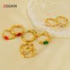 European & American Zirconia Water Drop Titanium Hoop Earrings for Women – Fashionable Light Luxury