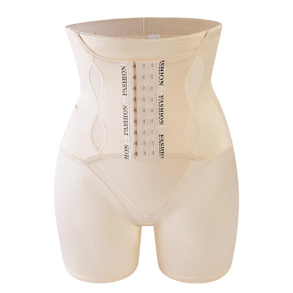 

Шорты для похудения с высокой талией, формирующее белье, сетчатые утягивающие трусы, нижнее белье для контроля живота, повседневные M телесный