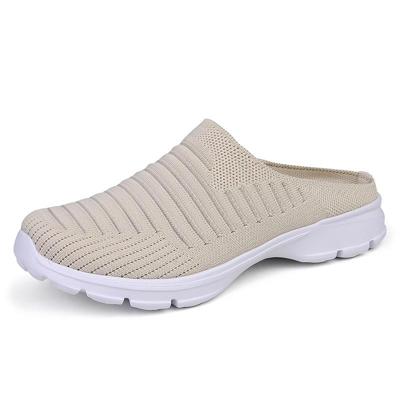 Fashion Men Slippers Summer Mesh Breathable Home Indoor Slippers Men Thick Bottom Slides Couple Walking Shoes Botas Para Hombre Zapatos