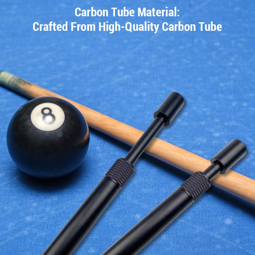 Billiard Cue Extension Carbon Tube Adjustable Length Compatible with Mezz, Predator, Cuetec Brands