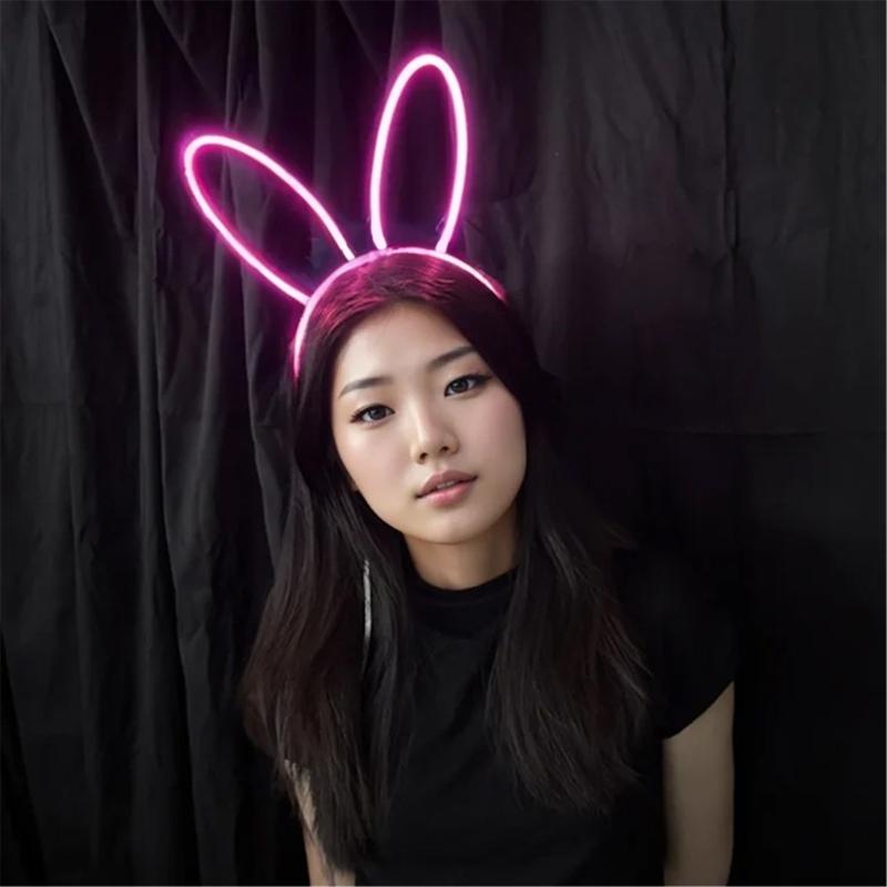 LED Glowing Hairband For Parties With Color Changing Lights And Comfortable LED Costume Props Role Play Birthday Party