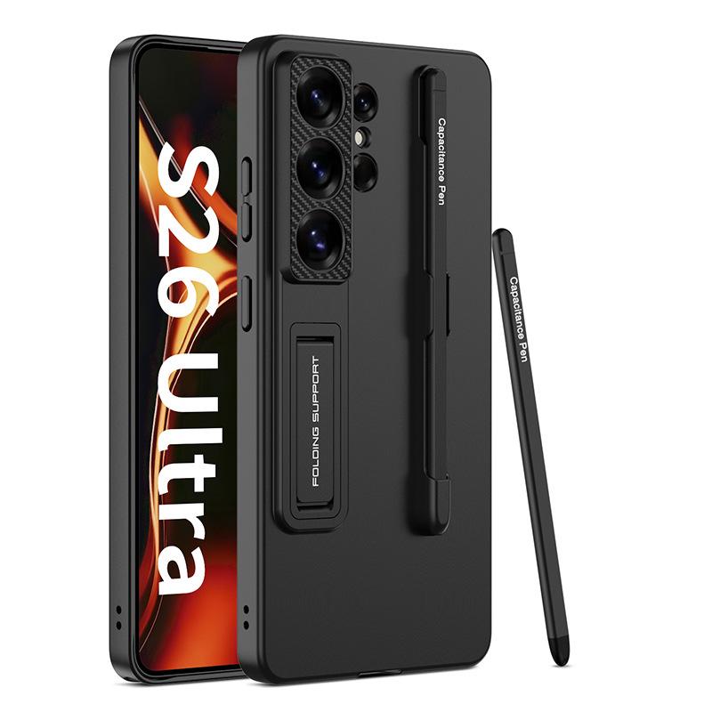 Samsung S26Ultra Holder, Mobile Phone Case S26u Anti-drop Pen Slot, Silicone Pen Tip Stylus Hard Case