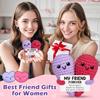 Best Friend - Knitted By Hand With Yarn Hugging Heart Shape, Spreading Positive Energy