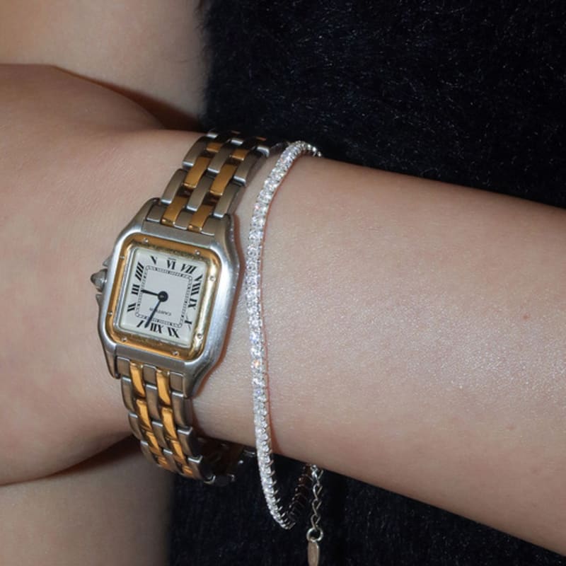 

modernlike silver 925 1.5mm tennis bracelet Silver (Silver 925)