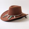 Popular European and American Classic Big-brimmed Western Cowboy Hat Men's and Women's Outdoor Fashion Anti-sun Cowboy Hat Jazz Hat