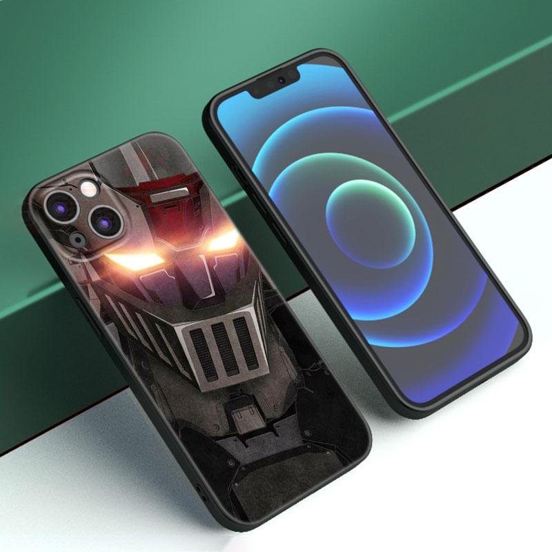 

Аниме Чехол для телефона Mazinger Z для Apple iPhone 12 13 Mini 11 14 15 Pro Max 7 8 Plus X XR XS SE 2020 2022 Черный силиконовый чехол iPhone 13