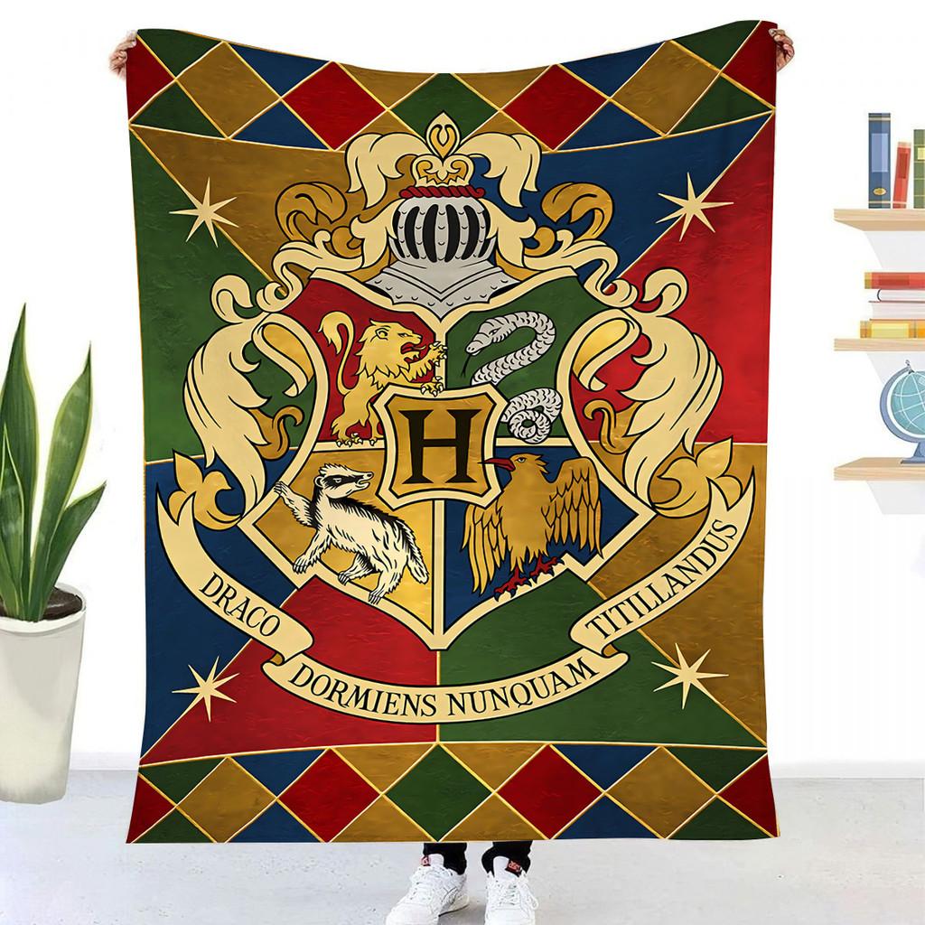 

Одеяло с 3D цифровым принтом в стиле Гарри Поттера, принадлежности для дома Brown,130x150cm