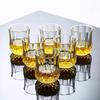6 ks Kreativní sklenice na whisky Silný křišťálový pohár na víno a brandy Průhledné sklenice na Scotch pro barové doplňky Mini hrnek
