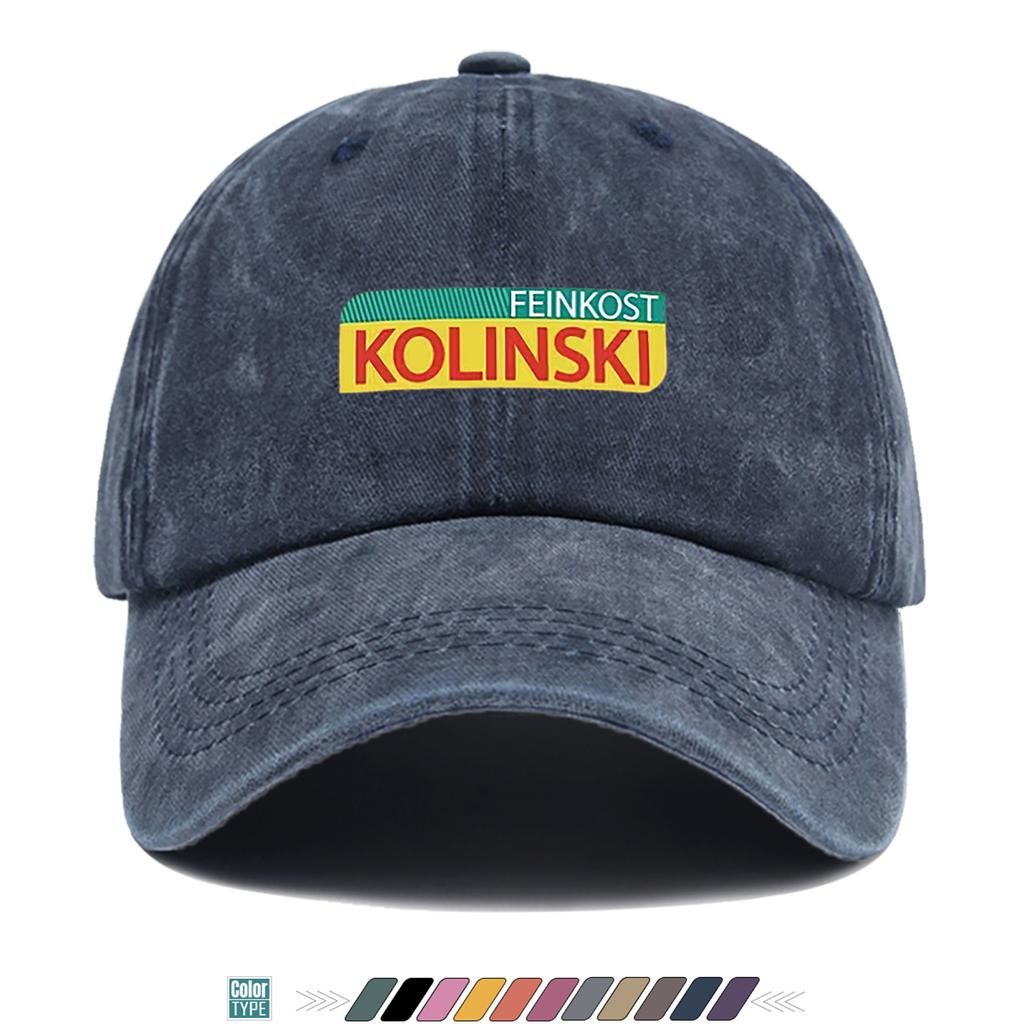 Pc FEINKOST KOLINSKI Printed Baseball Cap Fashionable Letter Pattern Design Simple Vintage Style Snapback Hat Unisex Adjus