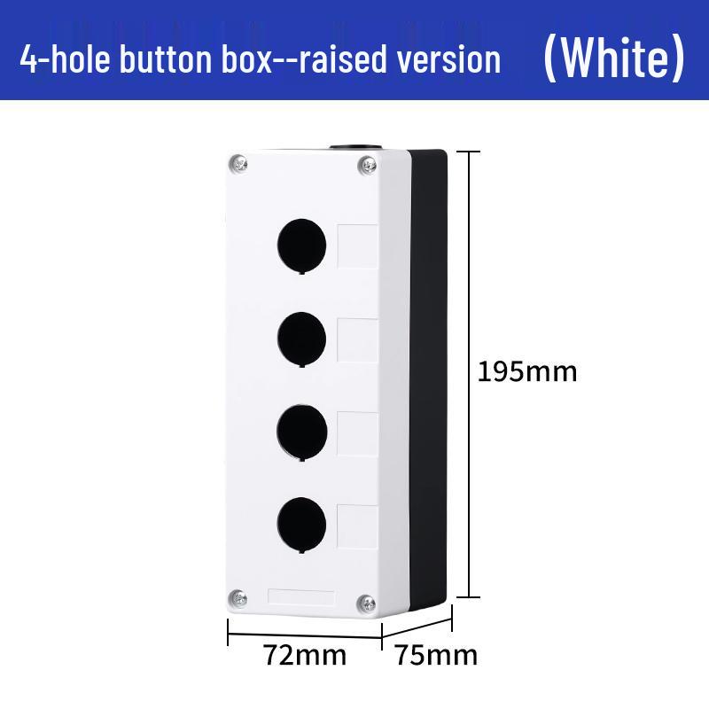 Not-Aus Staubdichte Wasserdichte Steuerbox mit Kontrollleuchte, Positionen 12345 - Taster BX1-5.