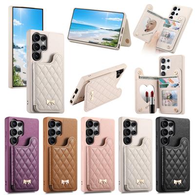 Wallet Card Slot Flip Leather Phone Case for Samsung S25 Edge Ultra S24 Plus Cover Galaxy A56 A55 A54 A36 A35 A06 A15 A16 A25 5G