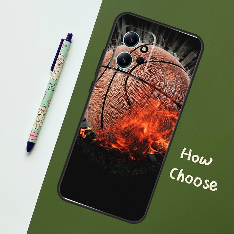 Basketball On Fire Case For Xiaomi Redmi Note 14 10 11 12 13 15 Pro Plus Cover For Redmi 15 15C 14C 12C 10C 13C