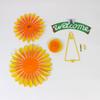 Flower Wind Spinner Windmill Toy Decoration Handheld Pinwheels Decoration Colorful Flower Sculpture For Backyard