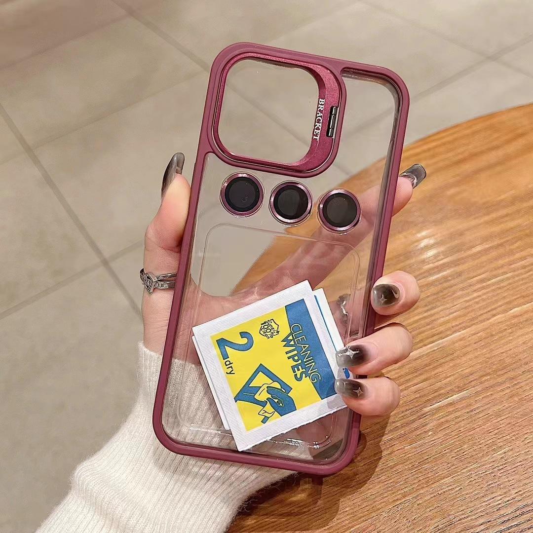 

Подходит для IPhone16Promax Двойная подставка Сильный магнитный чехол для телефона, Защитный чехол от падений Apple 15 14 Apple 12Promax