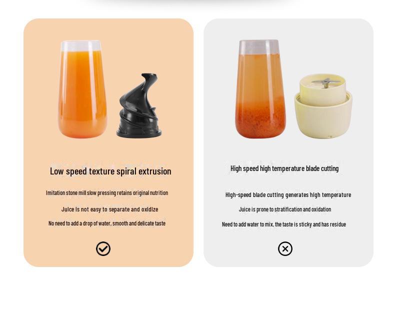 Mckaka Portable Multi-Function Mini Juicer – Pure Juice Separation for Household Use