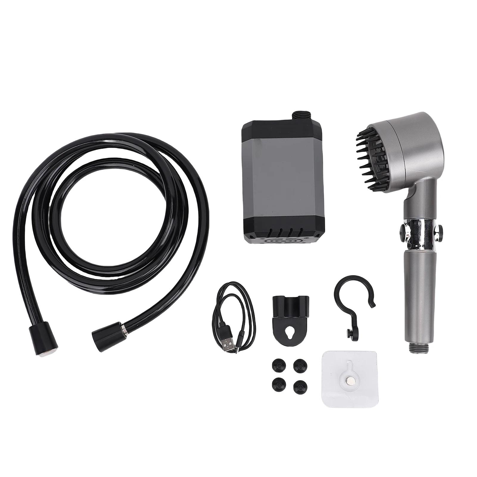 

Portable Outdoor Shower USB Rechargeable Digital Display Camping Shower 12000mAh for Camping Hiking Pet Bath Surfing Boat RV Use