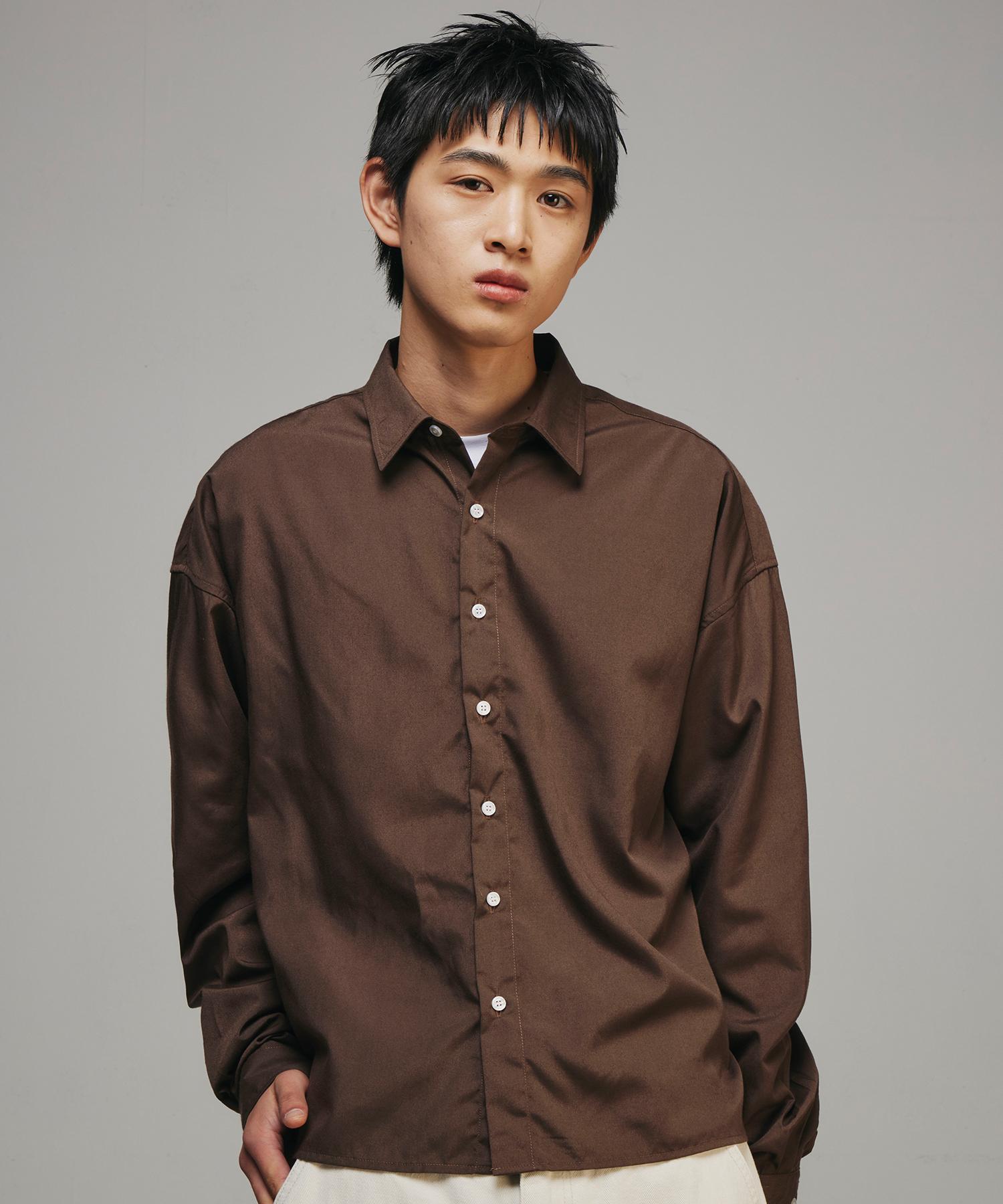 Signature Crop Shirt [Brown] Brown/M