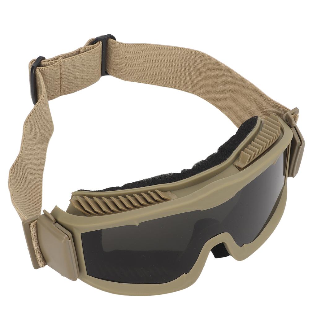 Outdoor Goggles Explosion Proof Safety Glasses with Interchangeable Lenses for Hunting ClimbingKhaki