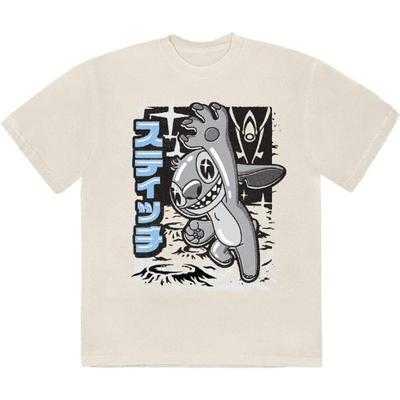 Lilo & Stitch Unisex Erwachsenen Jump T-Shirt