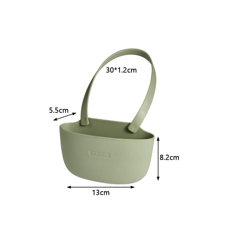 Kitchen Two-sided Sink Drain Basket Faucet Hanging Type Storage Basket Cleaning Tool Sponge Drainage Rack Kitchen Accessories