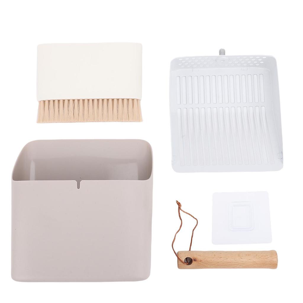 Zestaw łopatki do żwirku dla kota Odłączana Mlutifunkcyjna Drewniana Rączka Łopatka do Żwirku dla Kota do Domu