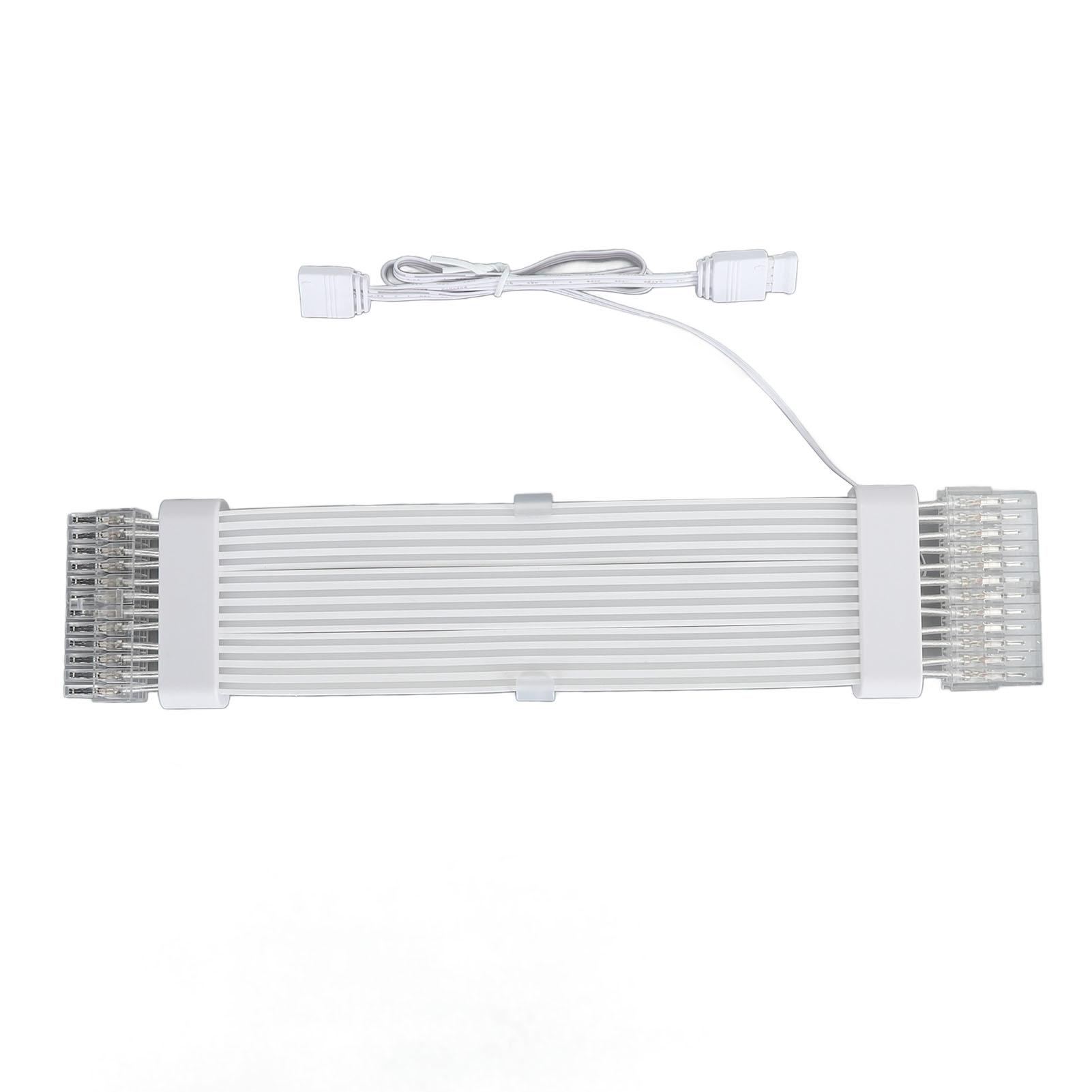 

Комплект удлинительных кабелей питания RGB 24 пин ARGB 18AWG посеребренный провод Кабель синхронизации питания для ПК 265 мм