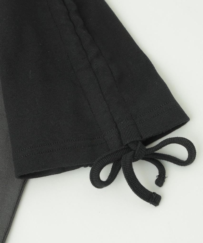 Casual Hibiscus Oval Logo Raglan Baby Tee In Charcoal X-girl