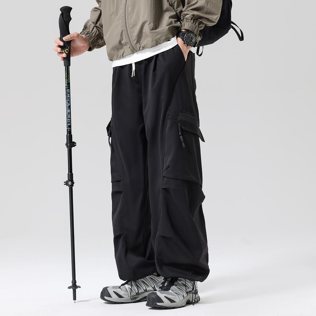 Workwear Outdoor Sports Multi Bag Straight Tube Hanging Thin Men's Casual Pants