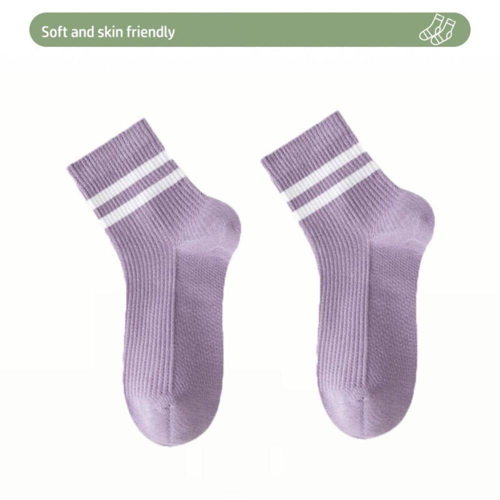 Sweat Absorbing Women's Socks Thin Sports Socks Soft Mid Tube Socks  Spring