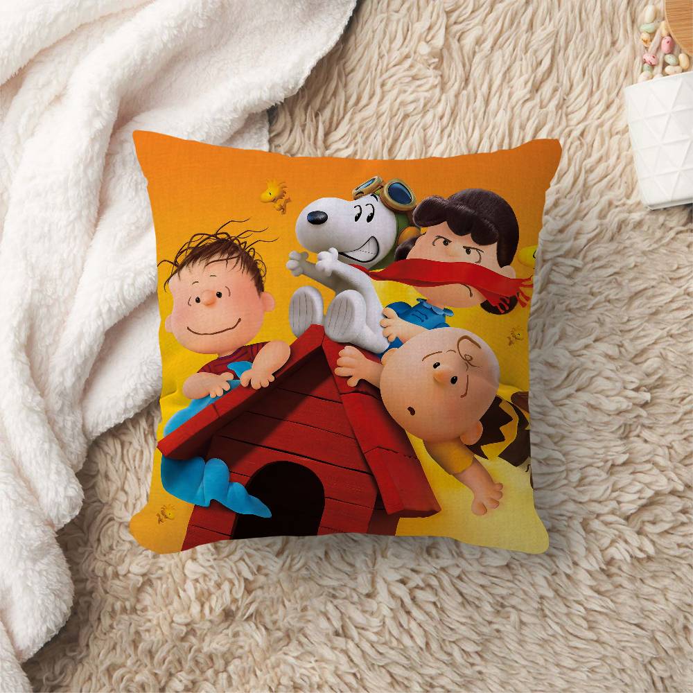 Cartoon SSnoopy Anmie Personalized Pillow Dust Cover Bedroom Kids Party Decoration Pillowcase Birthday Children Gift
