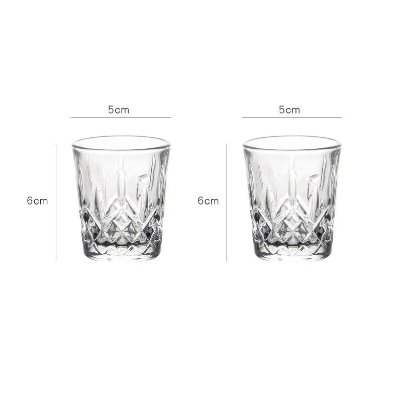

50ml/230ml/250ml/315ml Creative Carved Wine Glass Transparent Juice Cold Drink Cups Whiskey Glass Drinking Glasses Water Bottle 2pcs