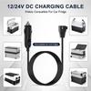 2m 12V DC Replacement Car Cooler Cool Box Mini Fridge Power Car Wire Plug Refrigerator Wire Cable Lighter Cord Cigarette J6Y3