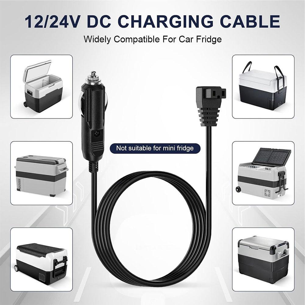 2m 12V DC Replacement Car Cooler Cool Box Mini Fridge Power Car Wire Plug Refrigerator Wire Cable Lighter Cord Cigarette J6Y3