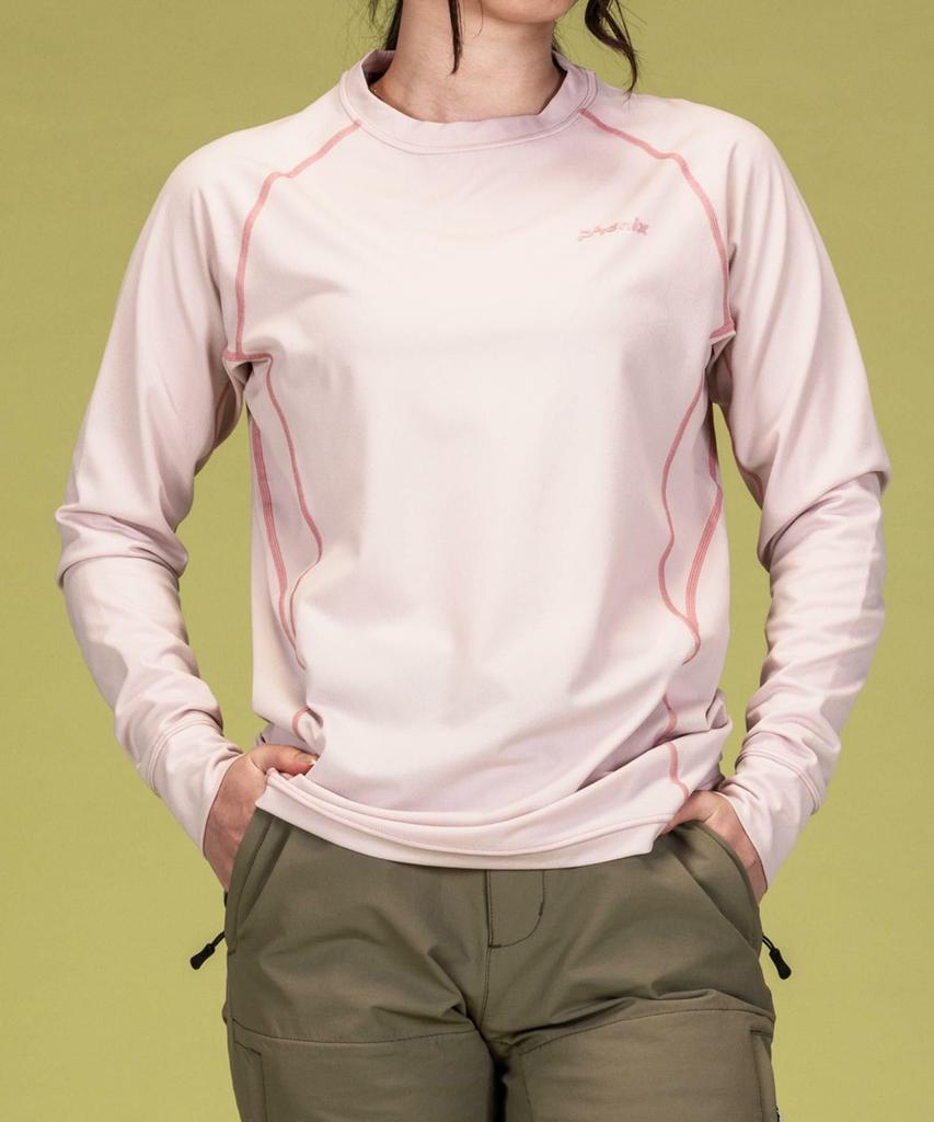 Phoenix Crew Neck Long Sleeve Pink Women's T-Shirt, (PH8200)