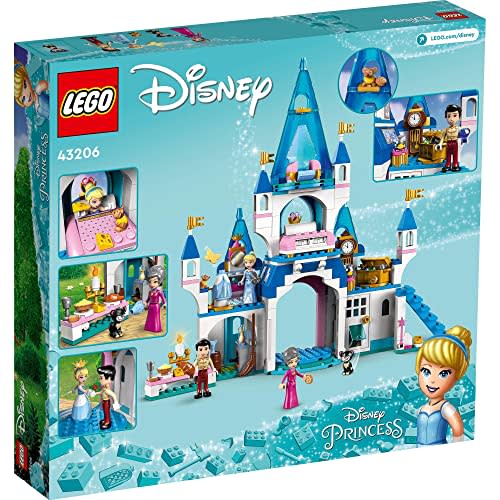 LEGO Disney Princess Cinderella and Prince Charming's Wonderful Castle Toy Present Birthday Block Educational Christmas Girls Boys Children 5 Years Ol