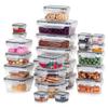 Set of 24 Food Containers with Lids and Seals 229159