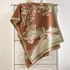 Scarf women's autumn and winter new landscape chrysanthemum high-end scarf with travel shawl