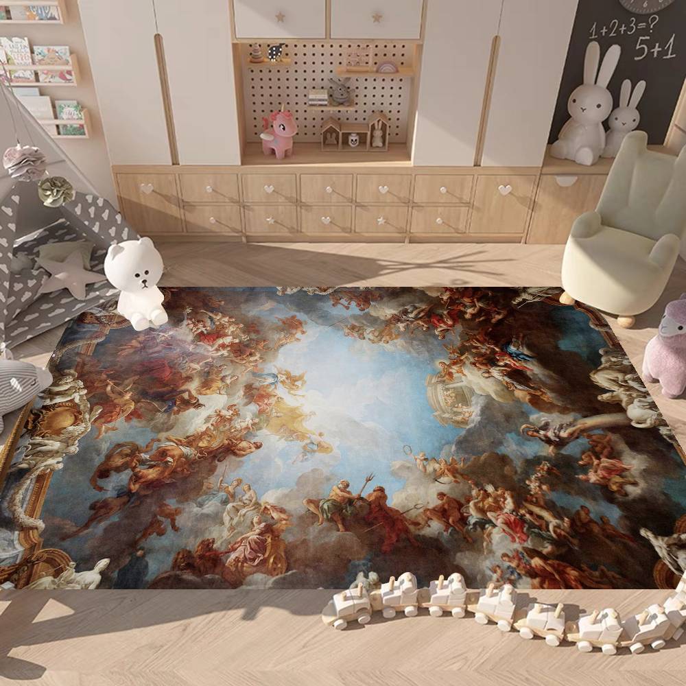 Art Category World Famous Painting Bathroom Mat Kids Room Bedroom Decoration Balcony Anti-Slip Doormat Living Room Welcome Rug