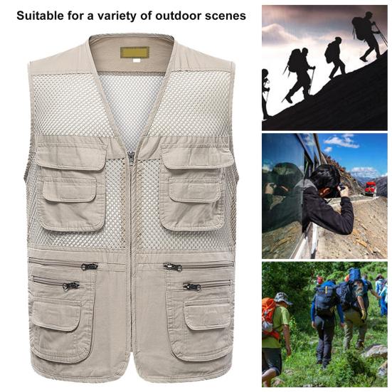 Summer Vest Thin Hollow Out Mesh Outdoor Sports