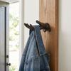 Unique Iron Hand Shape Holder Wall Mounted Decorative Muscle Arm Hook Heavy Duty Backpack Holder for Kitchen