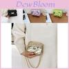 Adorable Cartoon Mini Kids Bag Unisex Lightweight Quilted Coin Purse For Daily Use