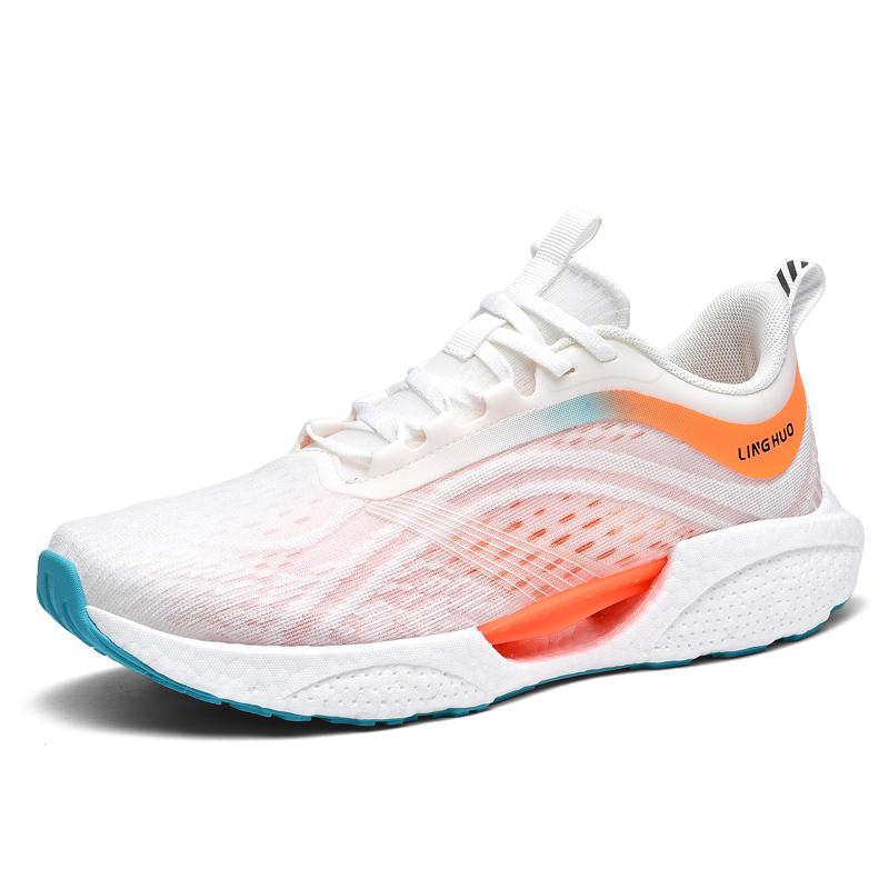 

Мужские кроссовки из крутой ткани для женщин, кроссовки с амортизацией попкорна, мужские легкие противоскользящие кроссовки для бега, спортивная обувь для поездок на работу 44