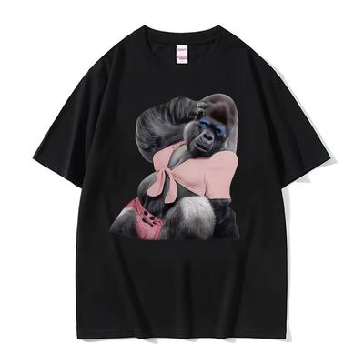 Pentru Umorul Ei Gorilla Amuzant Meme Grafică Tricouri Bărbați Femei Modă Tendință Tricou Mânecă Scurtă Supradimensionat Vânzare Fierbinte Tricouri